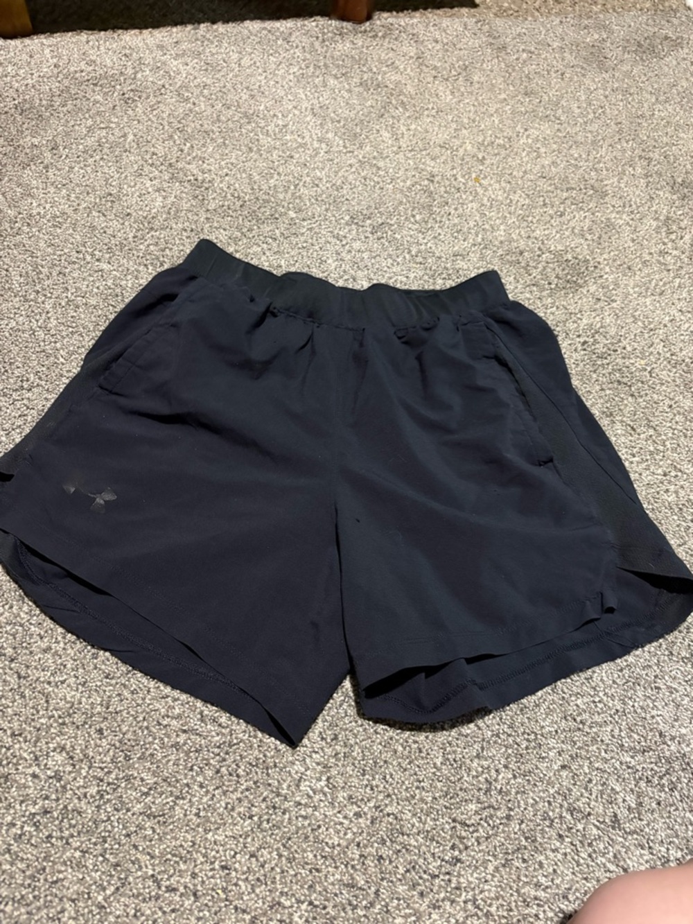 Under Armour Black Mesh Running Shorts